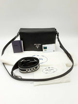 Prada Black Leather Crossbody Bag Eb0624lexzdu