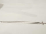 David Yurman Sterling Silver Chevron Cross Pendant Necklace 22 Inch Mk0526irmia