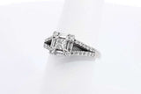 Approx. 1.24ctw Diamond Ring In 14k White Gold 4.9 Grams Size 6.5 Eb1124pxzdu