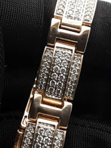 5.20 Cttw Diamond & 10k Yellow Gold Link Bracelet 33.4 Grams 8 Inch Fw0826osxzdu