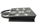 Louis Vuitton Petite Sac Plat Black Giant Monogram Empriente Leather Shoulder Bag Do0525loxzde
