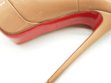 Christian Louboutin Lady Peep Nude Patent Leather Heels Size Eu 37 Do0625lrxde