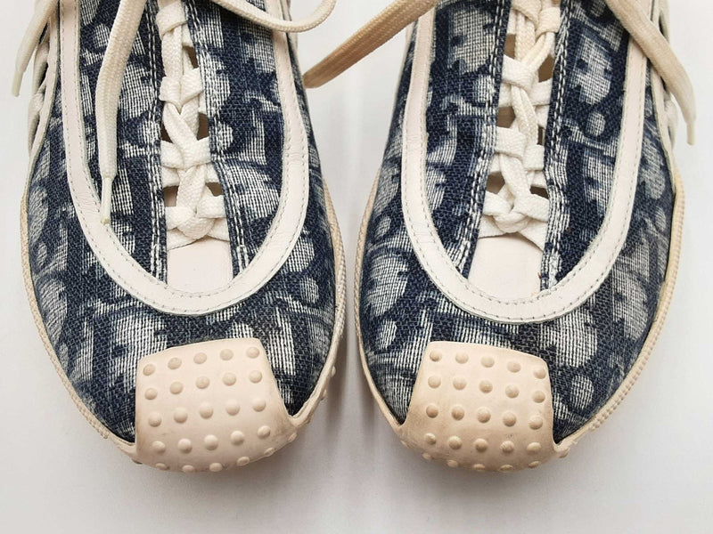 Christian Dior Oblique Jacquard Sneakers Size 37.5 Eb1024lxzdu