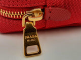 Prada Necessaire Red Canvas Clutch Fw1124lxzsa