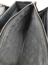 Gucci Matelasse Chevron Quilted Leather Gg Marmont Wallet With Chain Eb0626wexsa