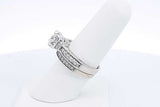 Approx. 1.15ctw Diamond Wedding Set 14k White Gold 8.1 Grams Size 7 Eb1224lxxzdu