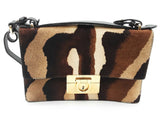 Salvatore Ferragamo Gancio Lock Pony Hair Shoulder Bag Sd0726lezde
