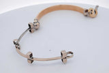 14k White & Yellow Gold Hinged Bangle Bracelet 20.3 Grams Eb0726loxzdu