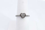 Approx. 0.22ctw Diamond Ring In 925 Sterling Silver 2.1 Grams Size 7 Eb0624oxsa