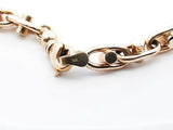 14k Two-tone Yellow & White Gold Fancy Link Bracelet 11.3g 9 Inch Fw01125irxdu