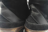 Louis Vuitton Monogram Canvas & Suede Laureate Platform Boots Sz 37.5 Eb326ocrsa