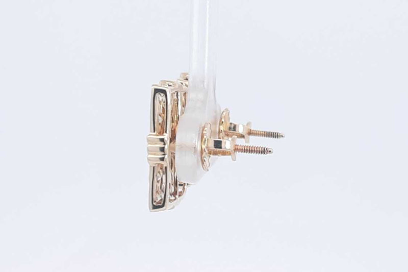 2.1ctw Diamond Stud Screwback Earrings In 14k Yellow Gold 5.7 Grams Aa0425rrxsa
