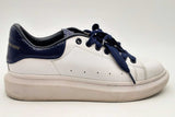 Alexander Mcqueen White Leather Sneakers Size 41 Eb1123crsa