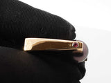 18k Yellow Gold & Black Pearl Asymmetrical Pillars Ring 12.9 Grams Size 4.5 Fw00726lxzxdu