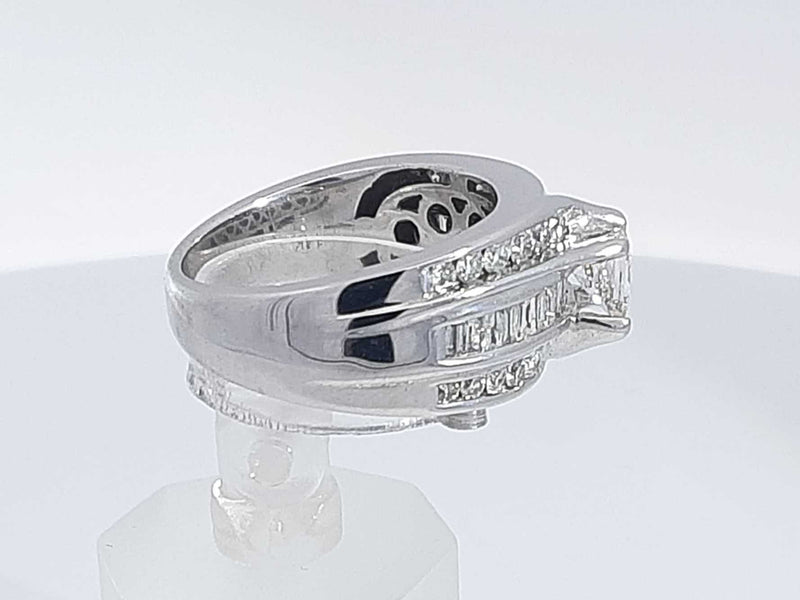 1.68 Cttw Diamond 14k White Gold Ring 10.5 Grams Size 7 Aa0825cxzsa