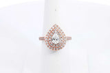 Approx. 1.15ctw Diamond Ring In 14k Rose Gold 6.3 Grams Size 6.75 Eb0125crxsa