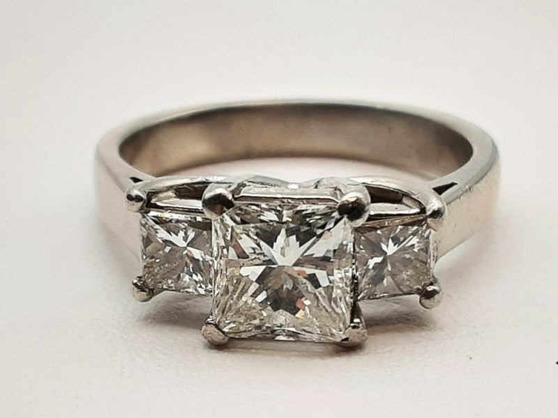 Approx 1.4 Ctw Diamonds 0.90 Platinum 7.6g Ring Size 6.75 Do1224oxzde
