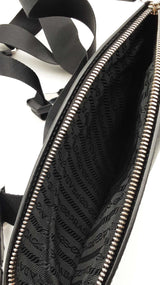 Prada Multi-strap Travel Sling Bag In Black Saffiano Leather Fw0925wrxdu