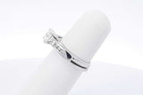 0.81ctw Diamond Wedding Set In 14k White Gold 4.6 Grams Size 5 Eb1125irxdu