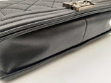 Chanel Large Boy Bag Lambskin Black Handbag Aa0125ooxzsa