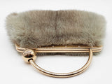 Gucci Gray Mink Swarovski Crystals Clutch Bag Do0525lwxzde