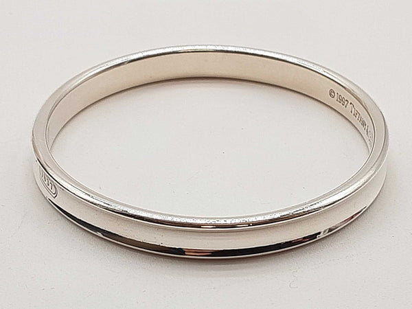 Tiffany & Co 1837 1997 0.925 Sterling Silver 92.5g Bangle Bracelet 7 In Do0425exde