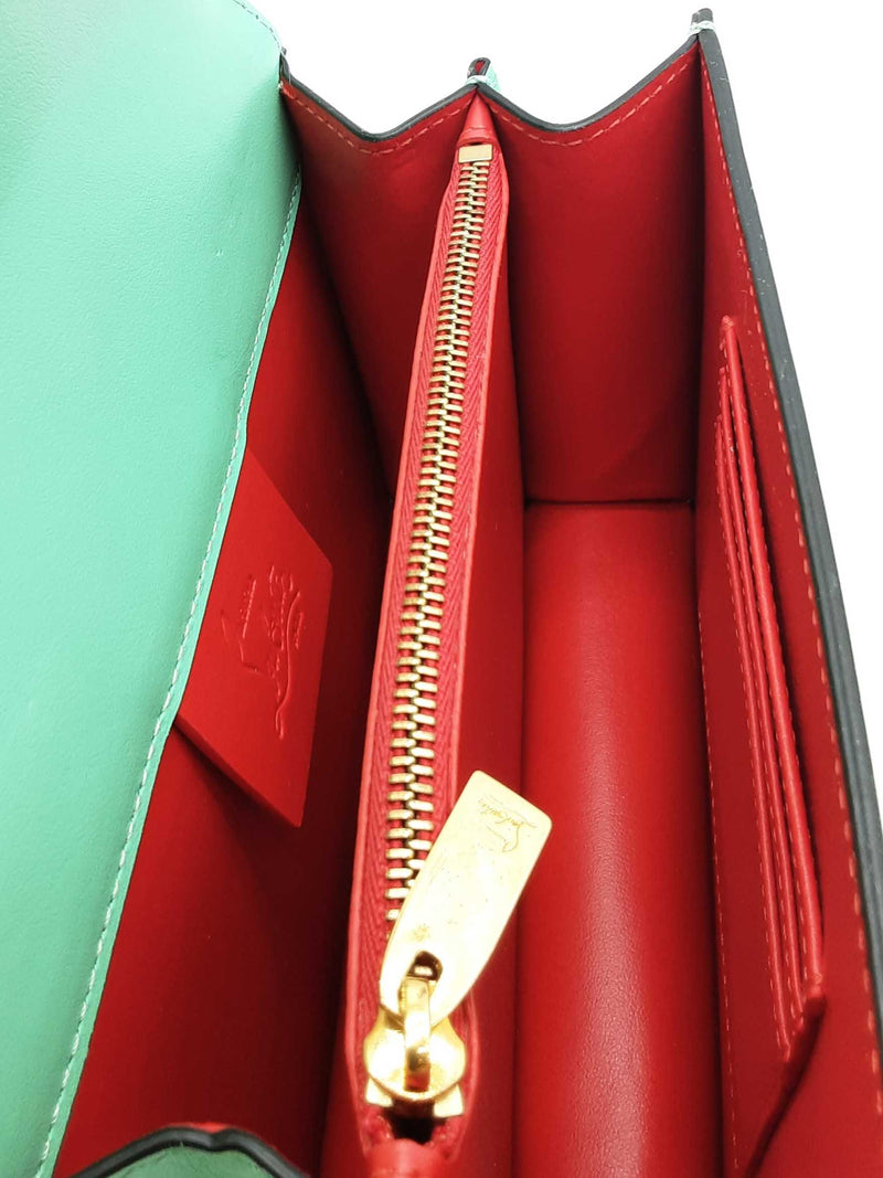Christian Louboutin Mint Green Leather Elisa Shoulder Bag