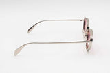 Alexander Mcqueen Am0424s Metal Sunglasses With Pink Lenses Eb0226crsa