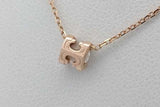 Cartier C De Cartier Diamond Pendant Necklace In 18k Rose Gold 2.5g Eb0826lxxzsa