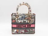 Christian Dior Floral Medium Lady D-lite Bag Sd0925lrzxsa