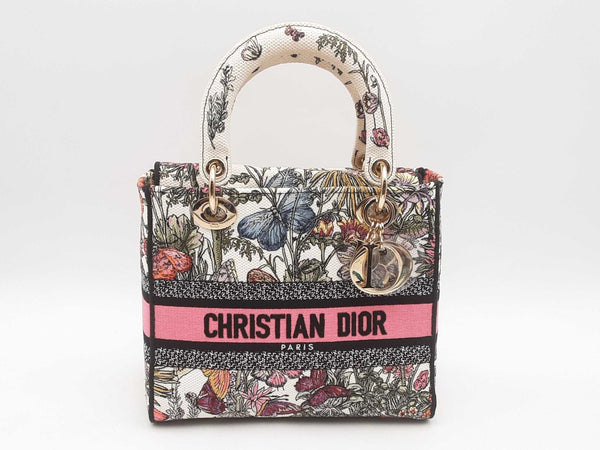 Christian Dior Floral Medium Lady D-lite Bag Sd0925lrzxsa