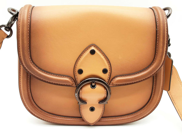 Coach Beat Saddle Tan Leather Crossbody Bag Do1124prde