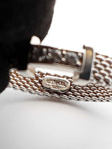 Tiffany & Co. Diamond & Silver Somerset Mesh Ring 2.1 Gram Size 4.75 Fw0826lrxdu