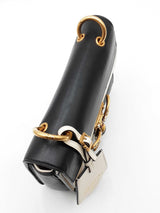 Gucci Queen Margaret Small Shoulder Bag In Black & Ivory Leather Fw0626orzdu