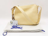 Burberry Knight Small Shoulder Bag In Mimosa Yellow Grained Leather Fw1225wrxdu