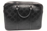 Gucci Jumbo Gg Monogram Black Leather Briefcase Eb0326cxzsa