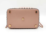 Valentino Garavani Rockstud Bucket Bag In Rose Quartz Grainy Leather Fw0926orxdu