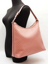 Gucci Margaux Shoulder Bag In Pink Microguccissima Leather Fw0725przdu