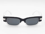 Versace Black & White Acetate Full Rim Rectangular Sunglasses Fw0326crdu
