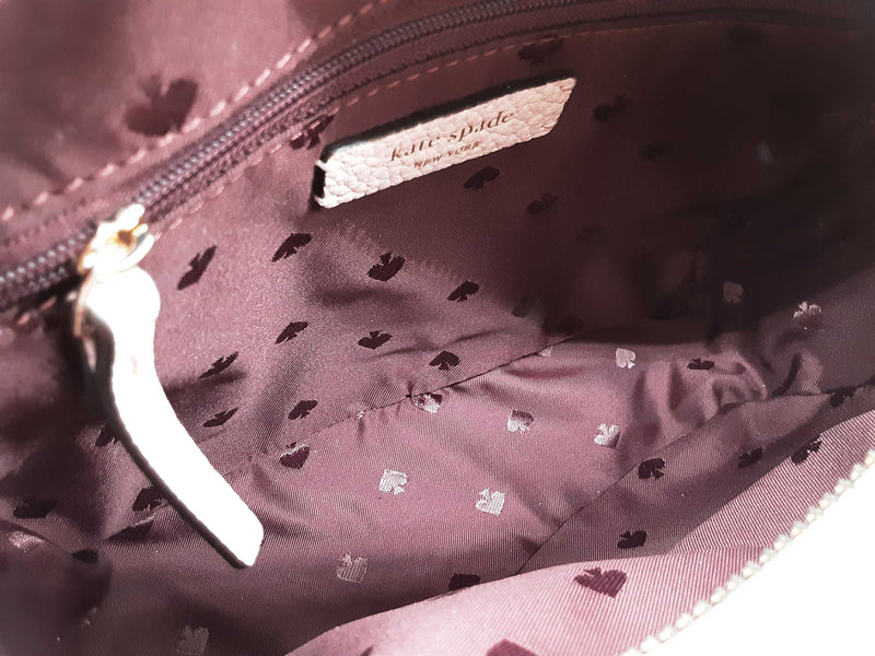 Kate Spade Hayes Street Arla Rose Smoke Pink Leather Crossbody Bag Do0825oxde