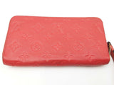 Louis Vuitton Red Monogram Empreinte Zippy Wallet Sd0726lpzdu