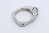 Approx. 0.79ctw Diamond Ring In 14k White Gold 7.4 Grams Size 7 Eb1124pordu