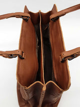 Bottega Veneta Brown Leather Intrecciato Tote Bag Eb1225cxzde