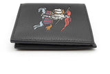 Burberry Equestrian Knight Black Leather Wallet Eb0526oxzde