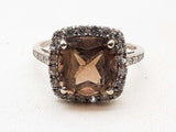 10k White Gold 2.8g Brown Citrine Ring Size 6.25 Do1224rrde
