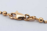 18k Yellow Gold Bead & Bar Bracelet 3.8 Grams 7 Inch Eb0326osxsa