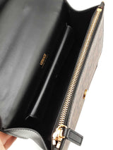 Versace Virtus V Shoulder Bag In La Greca Coated Canvas Fw0726owxdu