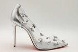 Christian Louboutin Degraqueen Metallic Silver Pumps Size 39.5 Eb0125lrxsa