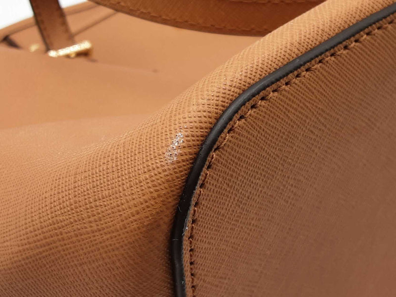 Michael Kors Jet Set Travel Tote In Brown Saffiano Leather Fw1125lrdu