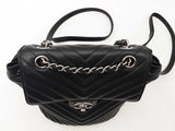 Chanel Chevron Quilted Small Urban Spirit Backpack Black Aa0625ozxzsa
